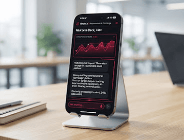 Production AI product on device
