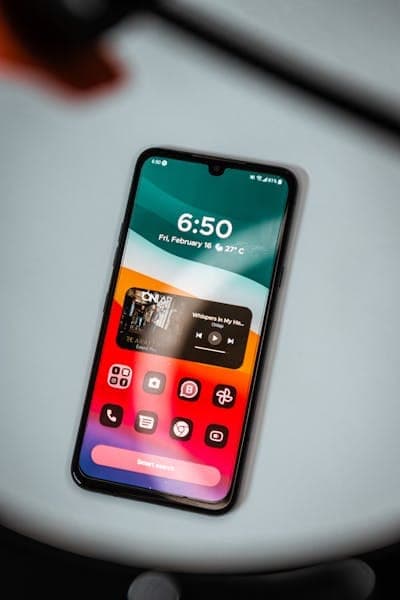 Music app interface