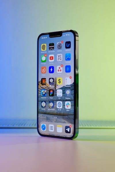 Colorful app display